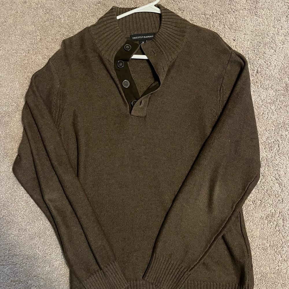 Medium Tricots St Raphael Quarter Button Sweater